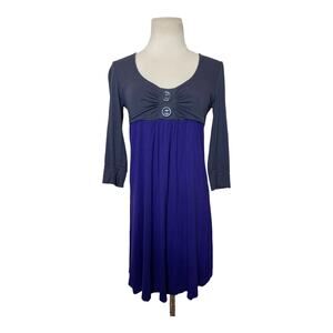 Forever 21 color block 3/4 sleeves mini dress size medium